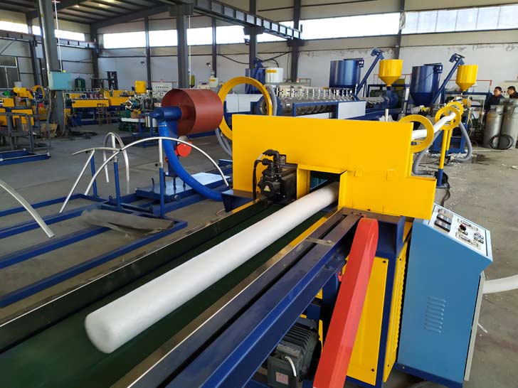 polythene foam air condition insulation pipe machine